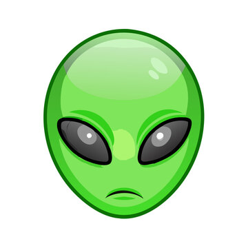 A green allien extraterrestrial emoji 