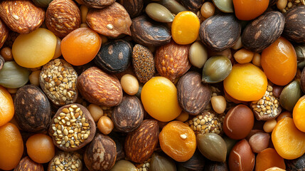 Colorful Seed and Nut Mix Photo