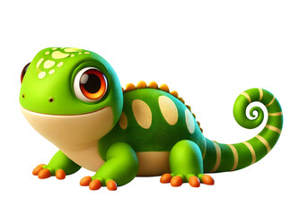 cute Lizard illustration isolated on transparent background
