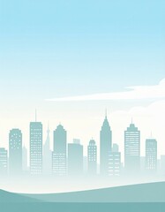 Obraz premium city skyline vector illustration