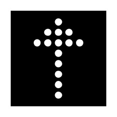 Up arrow vector icon. scroll illustration sign. Direction symbol or logo.