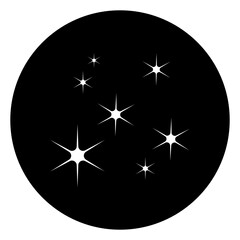 Sparkle vector icon. Shine symbol illustration. star sign or logo.