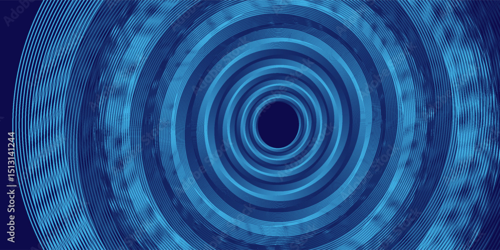 Poster abstract blue background with glowing curved lines. shiny blue swirl curve lines design. spiral line