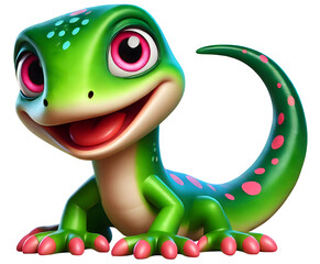 illustration of a cute Lizard isolated on transparent background
