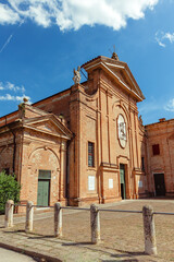 Saint George's Basilica is a Roman Catholic church in Ferrara, Italy. It is called San Giorgio fuori le mura in Italian, meaning Saint George's "outside the walls" it was built outside the city walls