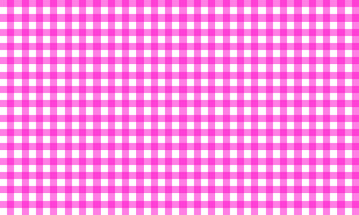 ギンガムチェック素材／ピンク