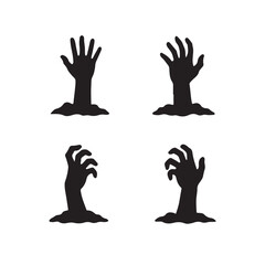 Zombie Hand Halloween Horror Icons