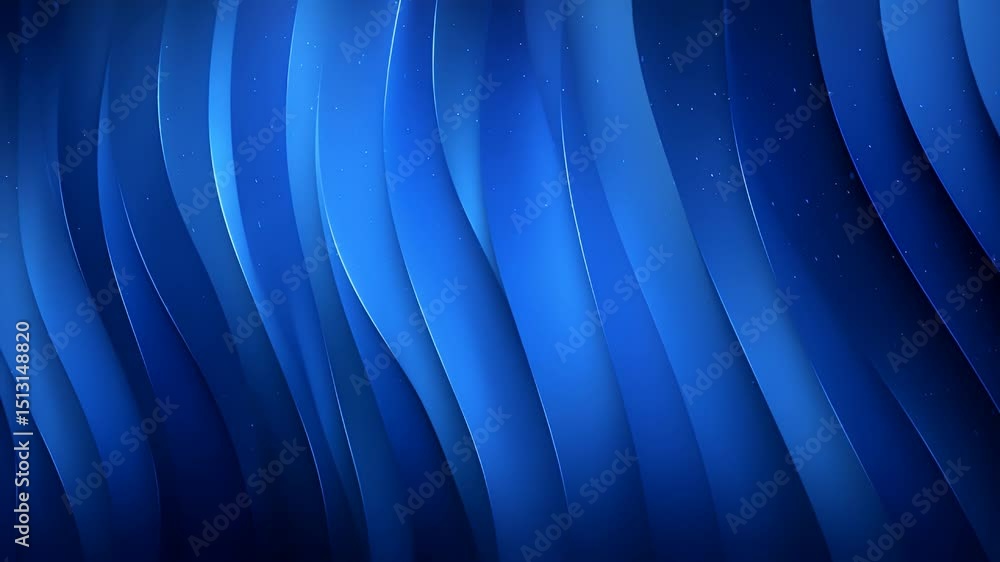 Wall mural abstract blue wave patterns creating a serene background, ideal for digital designs and presentation