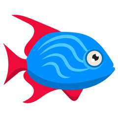 Fish Flat Illustration