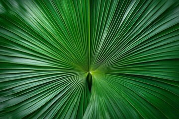 Closeup green leaves of tropical plant in garden. Dense dark green leaf with beauty pattern texture background. Green leaves for spa background. Green
