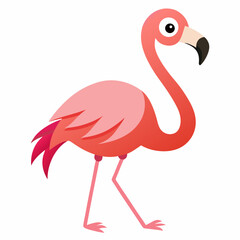 pink flamingo vector