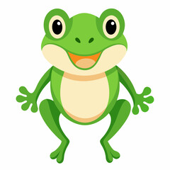 green frog cartoon