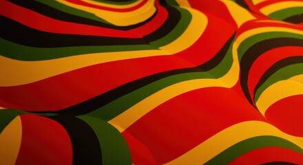 Happy Juneteenth fluid Abstract Background