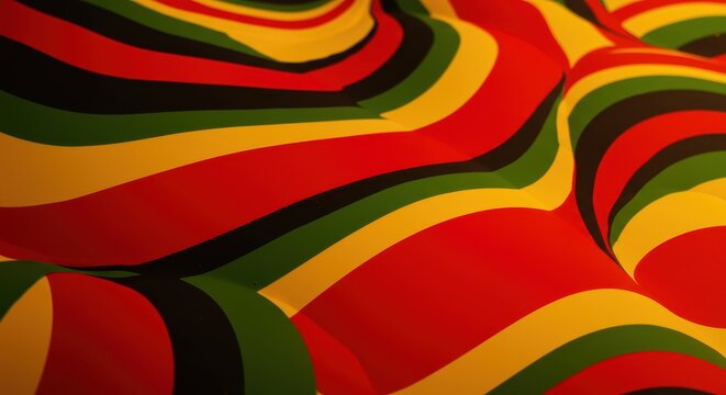 Happy Juneteenth fluid Abstract Background