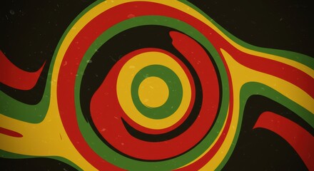 Happy Juneteenth fluid Abstract Background