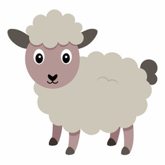 vector illustration of sheep