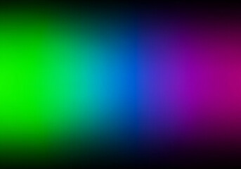 Obraz premium Vibrant Cinematic Gradient - Neon Green, Oil-Blue to Dark Royal Purple..