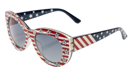 3d glasses on white background