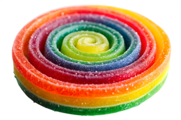 Rainbow Swirl Gummies Colorful Candy Delight