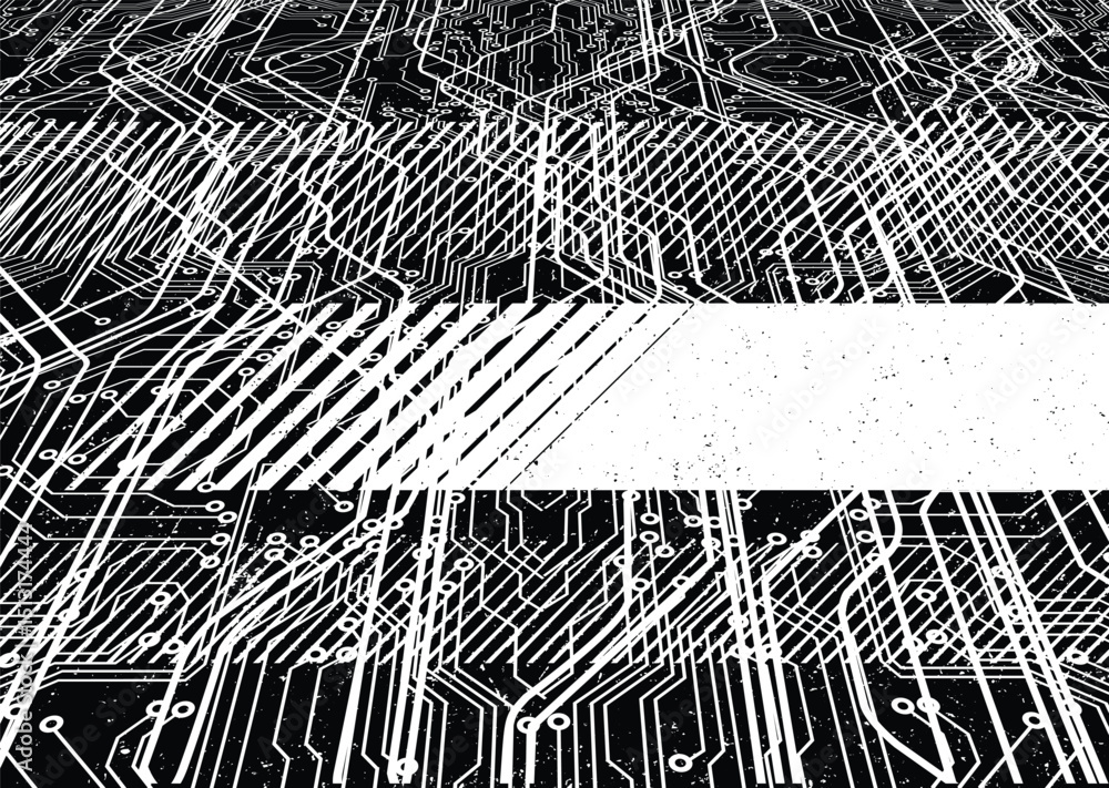 Poster glitch distorted grungy overlay grange texture. textured and glitched technology background. screen 