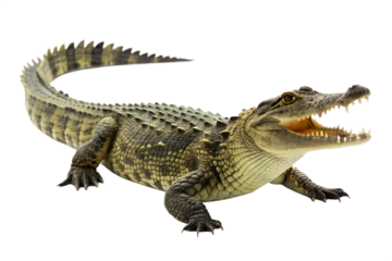 Powerful Crocodile A Close-Up View of a Majestic Reptile