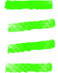 Watercolor lime brayer stripe roller brush streak texture with transparent background
