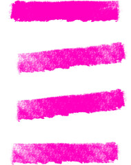 Watercolor pink brayer stripe roller brush streak texture with transparent background