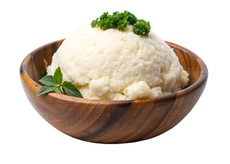 Ugali  isolated on white background