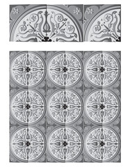 Art Nouveau Floral Seamless Pattern in Vintage Palette