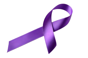 Purple Ribbon Symbol of Awareness and Support