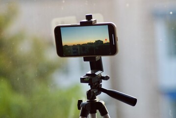 camera on tripod