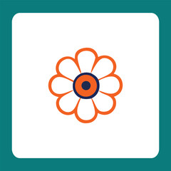 vector illustration of an abstract flower