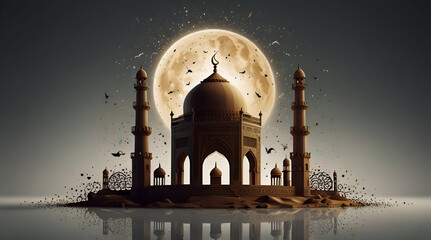 A eid ul azha wallpaper isolated on white background HD 8K wallpaper Photographic Image,generative.ai
