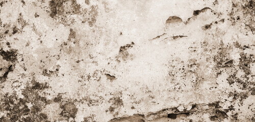 Old Weathered Concrete Wall Surface Close Up Textured Background Brown Color Abstract Decay Detail
