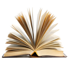 Fototapeta premium Open book isolated on transparent background. png