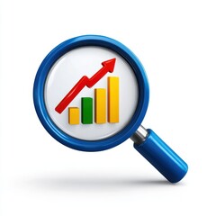 Analyzing market growth trends with graphical data representation business sector infographic digital environment close-up view