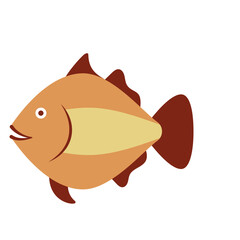 Illustration Fish Flat