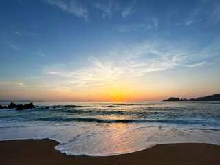 Fototapeta premium 夕方の水晶浜