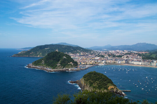 Elevated city view from Monte Igueldo