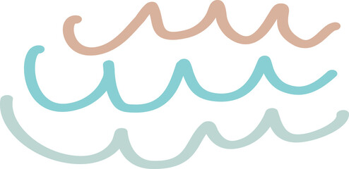 water wave organic decoration