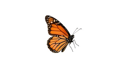 Obraz premium Monarch Butterfly in Flight A Stunning Close-Up Image