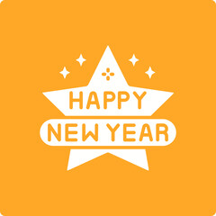 Happy New Year Icon