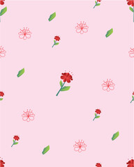 seamless background with flowers