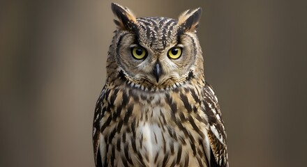 Fototapeta premium Great horned owl.