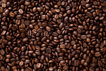 Roasted coffee  beans for coffee drink.