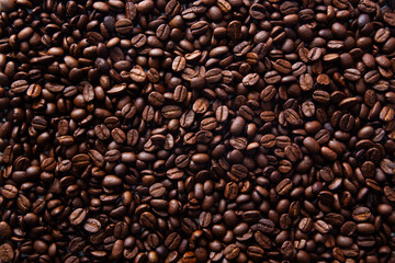 Roasted coffee  beans for coffee drink.