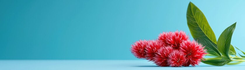 Vibrant red flower arrangement studio floral photography calm close-up nature