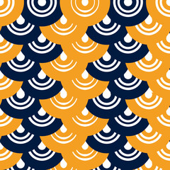 seamless pattern with yellow circles