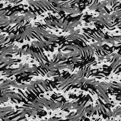 Vector Animal print. Zebra camouflage ornament. Seamless pattern