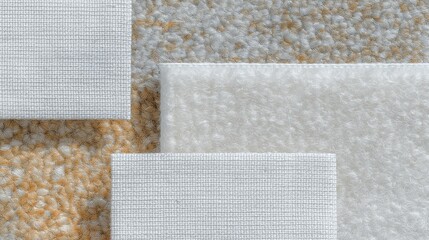 Fototapeta premium Generative AI, Natural Fabric Swatch Still Life